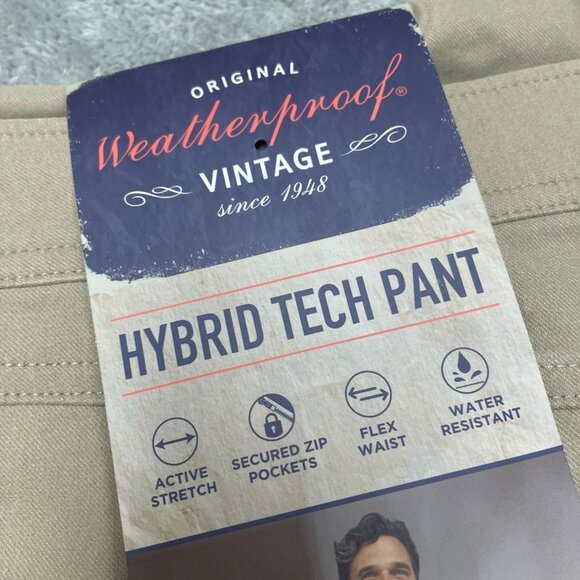 Weatherproof Hybrid Tech Pants Flex Waist Size 38x32 a0448 - Picture 3 of 6